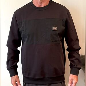 Karl Lagerfeld Men’s M - Black Long Sleeve crewneck/ (NWT-Sample)